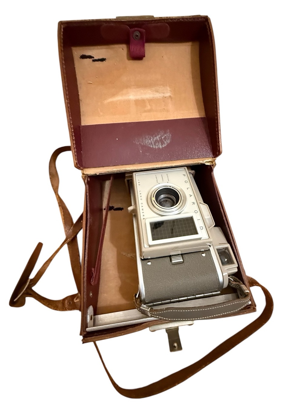 Vintage Polaroid J33 Electric Eye Land Camera, 1961-1963,Original Carrying Case